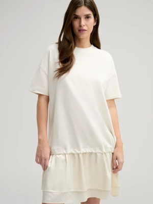 Sukienka dresowa Tsuki w kolorze kremowym Joop