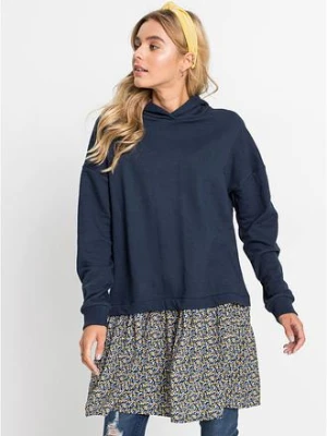 Sukienka dresowa w optyce 2 w 1 bonprix