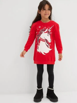 Sukienka dresowa z czystej bawełny bonprix