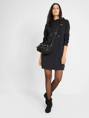 Sukienka dresowa z kapturem bonprix