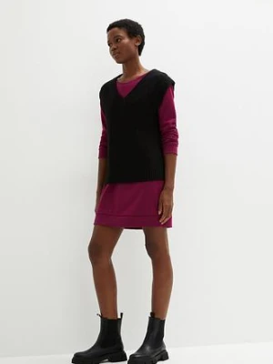 Sukienka dresowa z miękkiego materiału frotte bonprix