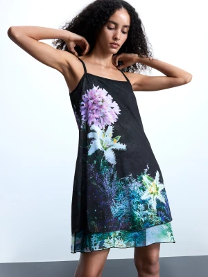 Sukienka dwustronna w kwiaty Desigual