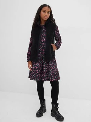 Sukienka dżersejowa ze strukturalnej krepy bonprix