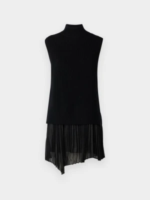 Sukienka dzianinowa AllSaints czarny