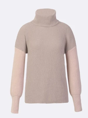 Sukienka dzianinowa Anna Field By Zalando beżowy