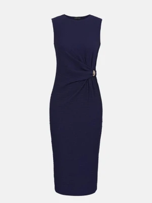 Sukienka dzianinowa Anna Field By Zalando granatowy