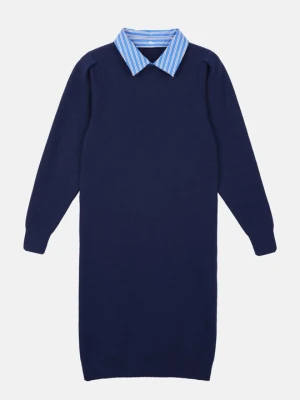 Sukienka dzianinowa Anna Field By Zalando granatowy