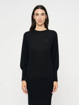 Sukienka dzianinowa Armani Exchange czarny