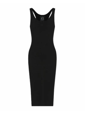 Sukienka dzianinowa Armani Exchange czarny