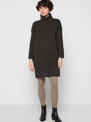 Sukienka dzianinowa Barbour oliwkowy