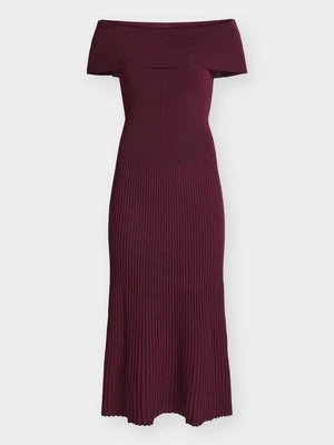 Sukienka dzianinowa bardot