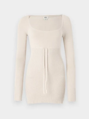 Sukienka dzianinowa BDG Urban Outfitters mleczny