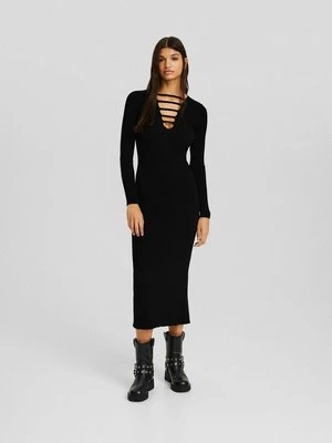 Sukienka dzianinowa Bershka