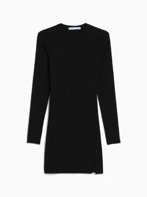 Sukienka dzianinowa Bershka czarny
