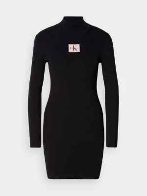 Sukienka dzianinowa Calvin Klein Jeans czarny