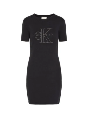Sukienka dzianinowa Calvin Klein Jeans czarny