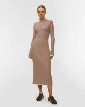 Sukienka Dzianinowa Damska Varley Axel Rib Knit Midi Dress