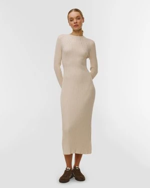 Sukienka Dzianinowa Damska Varley Axel Rib Knit Midi Dress