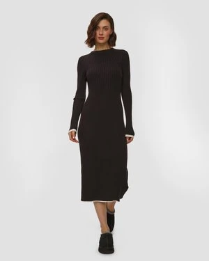 Sukienka Dzianinowa Damska Varley Axel Rib Knit Midi Dress
