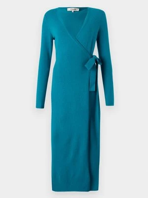 Sukienka dzianinowa Diane Von Furstenberg ciemnozielony