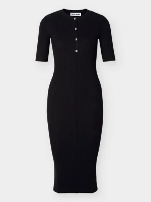 Sukienka dzianinowa DKNY czarny