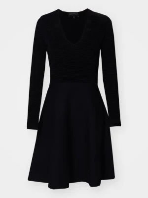 Sukienka dzianinowa Emporio Armani czarny