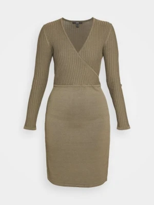 Sukienka dzianinowa Esprit khaki