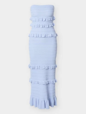 Sukienka dzianinowa Gina Tricot niebieski
