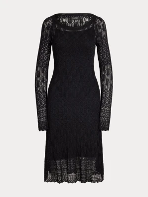 Sukienka dzianinowa Lauren Ralph Lauren czarny
