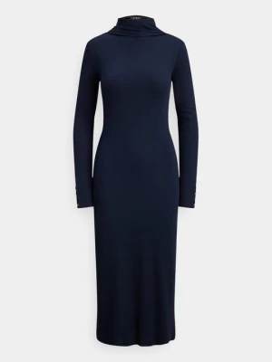 Sukienka dzianinowa Lauren Ralph Lauren granatowy