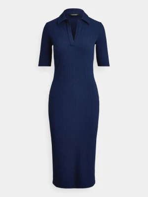Sukienka dzianinowa Lauren Ralph Lauren granatowy