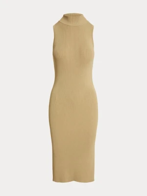 Sukienka dzianinowa Lauren Ralph Lauren tan