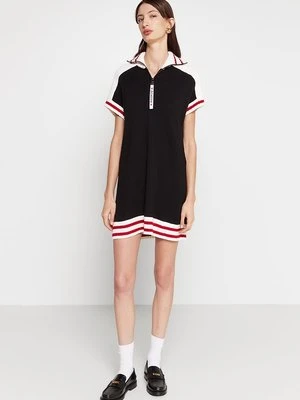 Sukienka dzianinowa LOVE MOSCHINO czarny