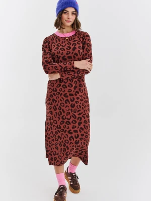 Sukienka dzianinowa Modern Leopard XS