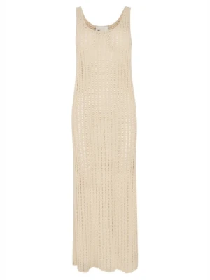 Sukienka dzianinowa My Essential Wardrobe mleczny