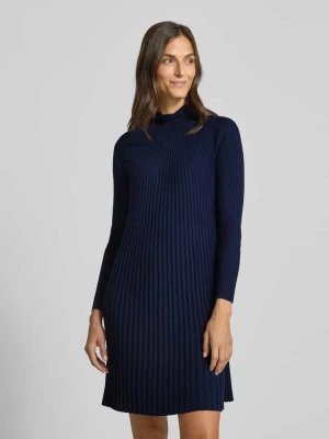 Sukienka dzianinowa o długości do kolan z wełny ze stójką Hemisphere