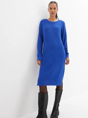 Sukienka dzianinowa oversized w prążek bonprix