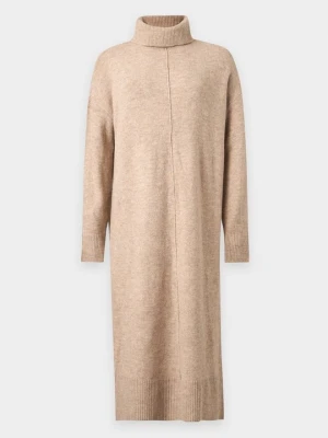 Sukienka dzianinowa Pieces taupe