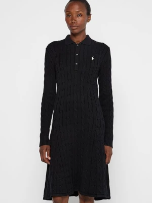 Sukienka dzianinowa Polo Ralph Lauren czarny