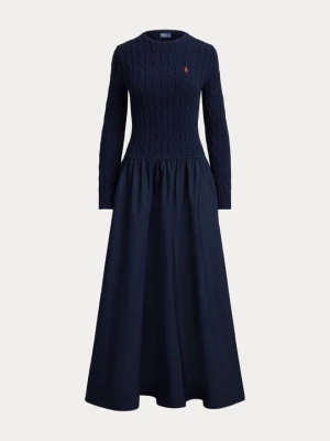 Sukienka dzianinowa Polo Ralph Lauren granatowy