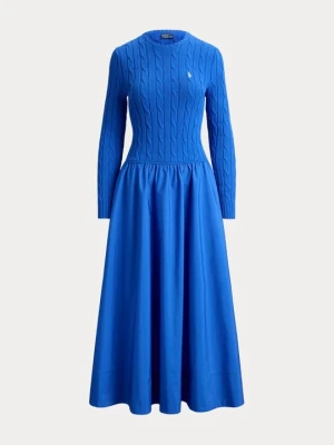 Sukienka dzianinowa Polo Ralph Lauren granatowy