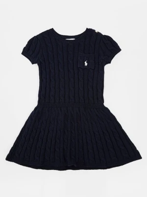 Sukienka dzianinowa Polo Ralph Lauren granatowy