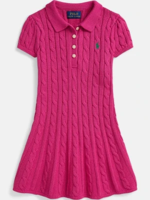 Sukienka dzianinowa Polo Ralph Lauren różowy