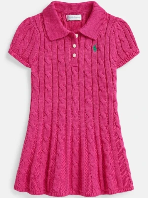 Sukienka dzianinowa Polo Ralph Lauren różowy