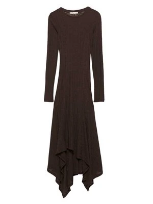 Sukienka dzianinowa PULL&BEAR brązowy
