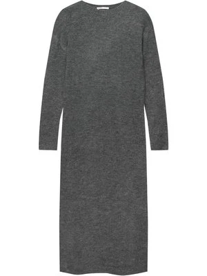 Sukienka dzianinowa PULL&BEAR ciemnoszary