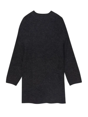 Sukienka dzianinowa PULL&BEAR ciemnoszary