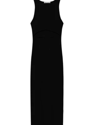 Sukienka dzianinowa PULL&BEAR czarny
