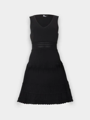 Sukienka dzianinowa The Kooples czarny