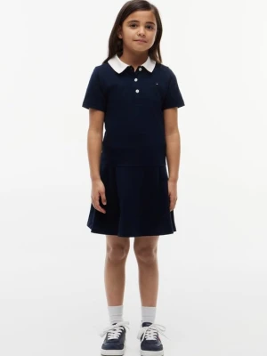 Sukienka dzianinowa Tommy Hilfiger granatowy